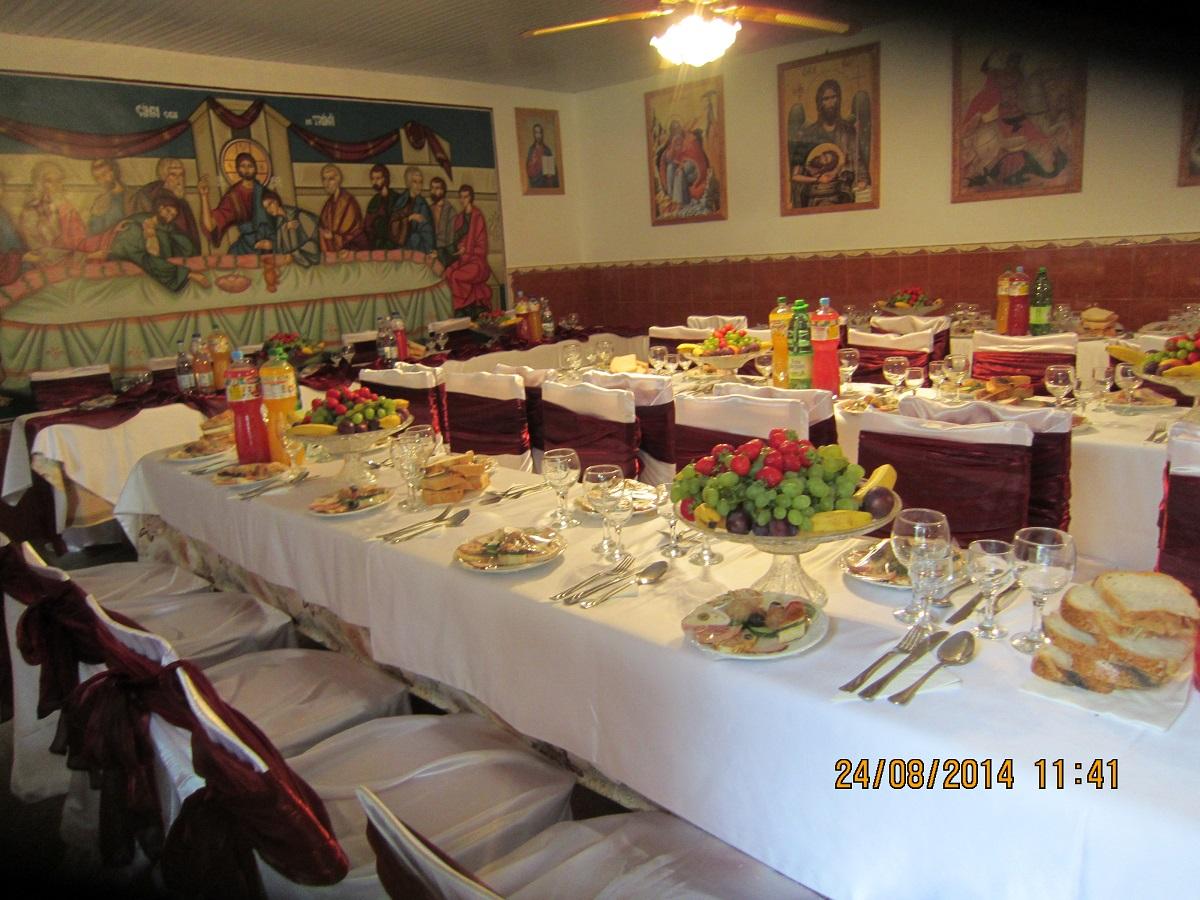 Masa pregătită după sfințire